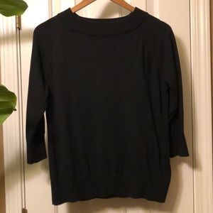 Talbots mock turtleneck sweater, 3/4 sleeve, LP